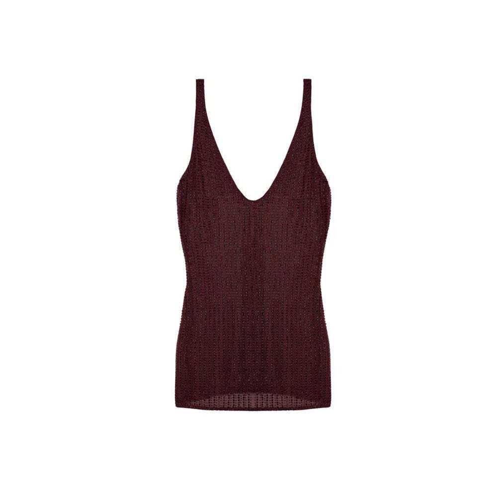 Venuja Strass-Embellished Mesh Mini Dress